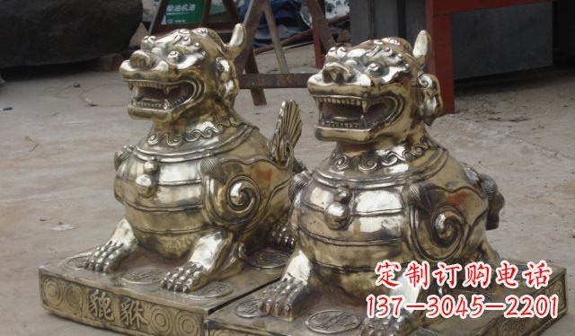 聊城庭院招财貔貅动物铜雕