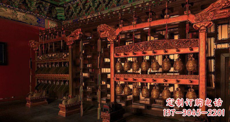 聊城铜编钟古代乐器铜雕