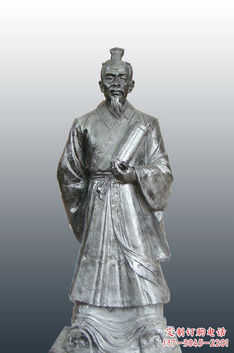 聊城铜雕扁鹊古代名医雕塑