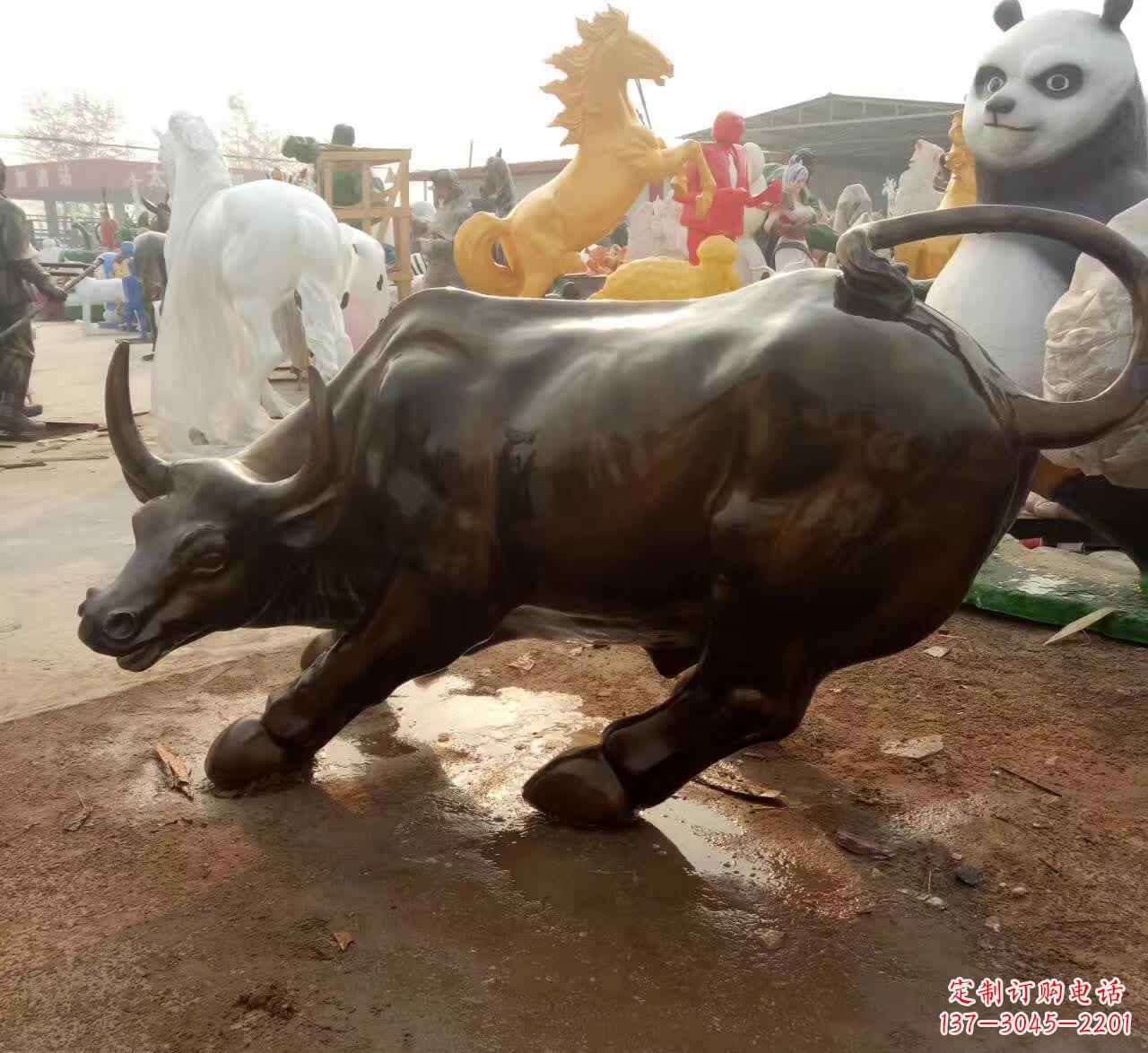 聊城铜雕动物牛