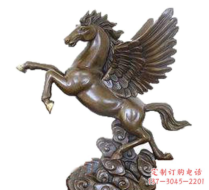 聊城铜雕飞黄腾达飞马