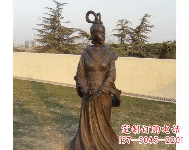 聊城铜雕古代美女人物雕塑