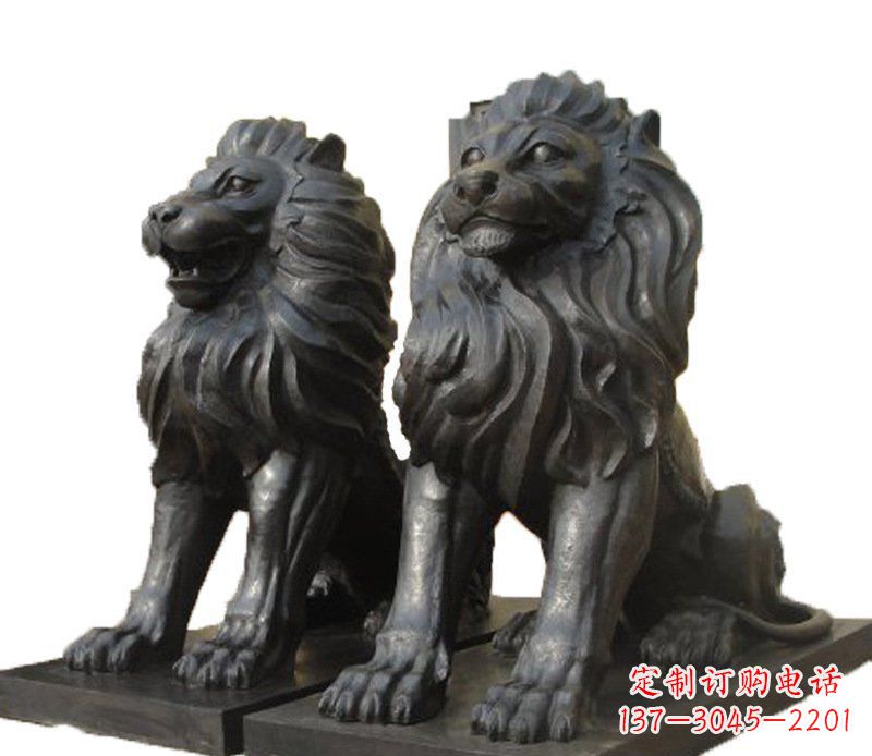 聊城铜雕古代神兽狮子雕塑