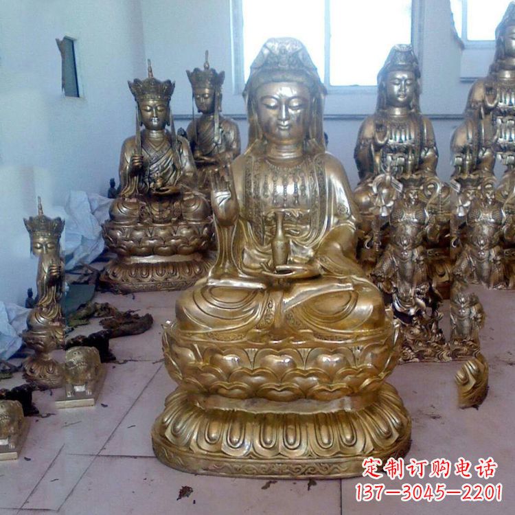 聊城铜雕观音雕塑
