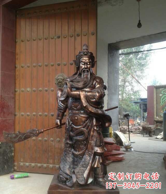 聊城铜雕关公像