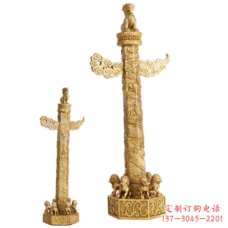 聊城铜雕华表柱