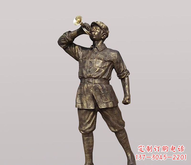 聊城铜雕解放军战士