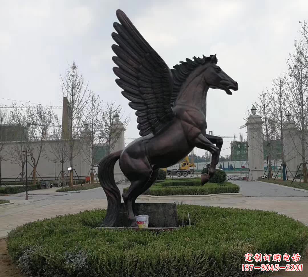 聊城铜雕景观飞马