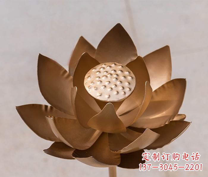 聊城铜雕景观荷花