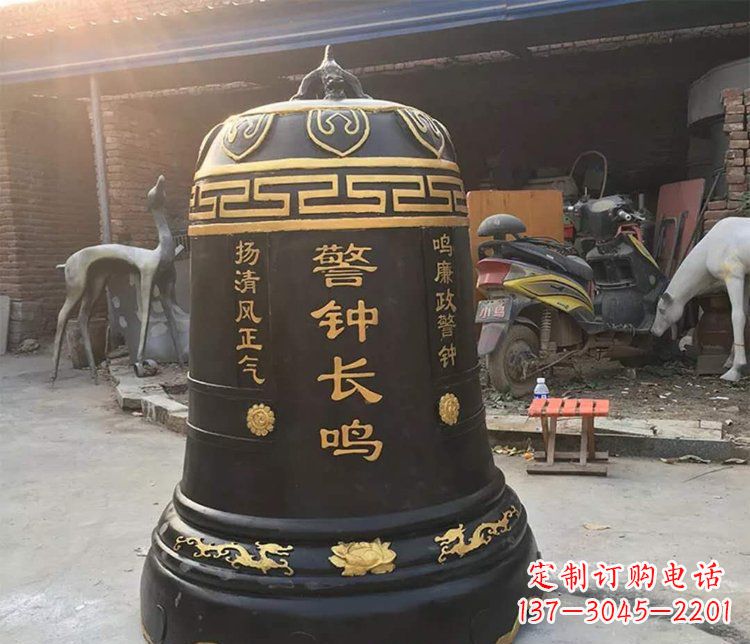 聊城铜雕警钟长鸣寺庙雕塑
