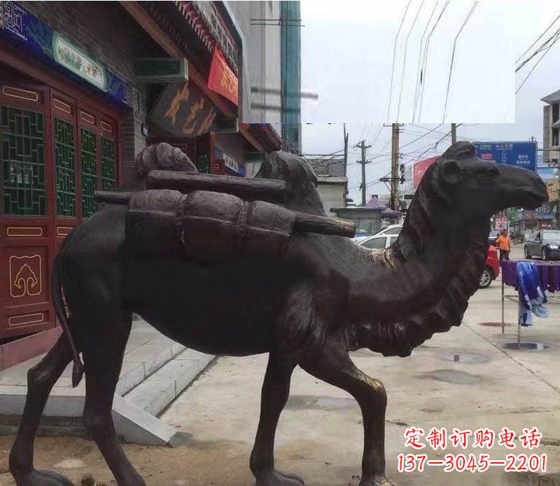 聊城铜雕骆驼公园动物雕塑