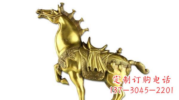 聊城铜雕马公园动物雕塑