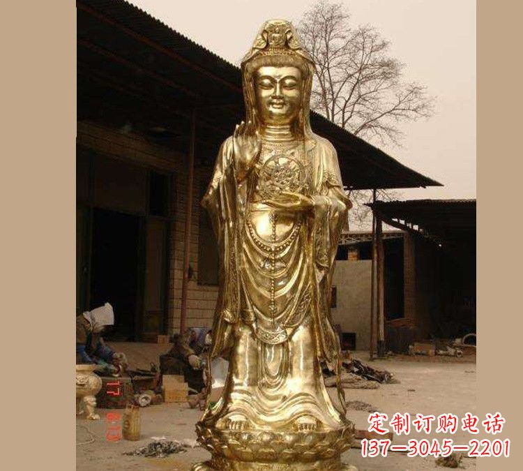 聊城铜雕南海观音