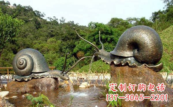 聊城铜雕喷水蜗牛