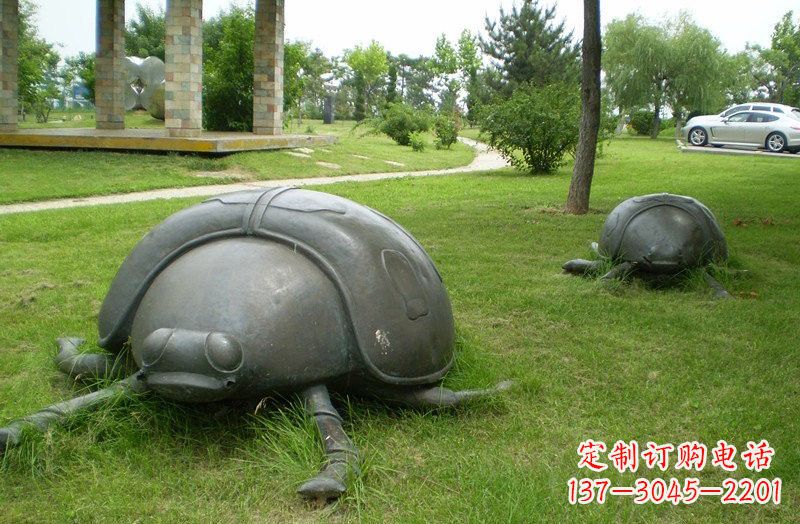 聊城铜雕七星瓢虫公园动物雕塑
