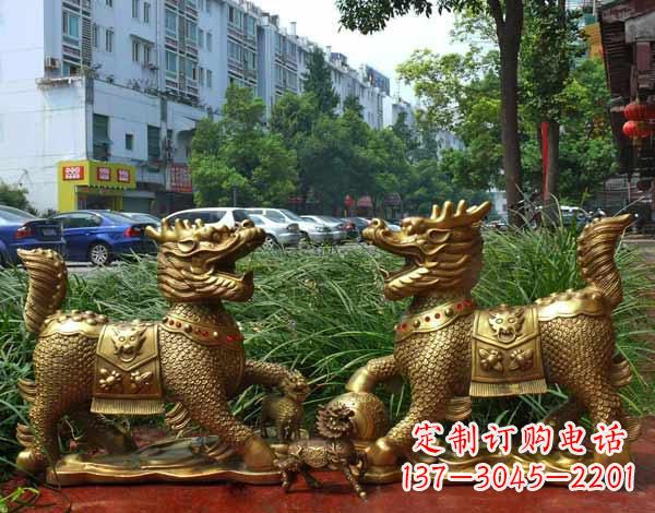聊城铜雕麒麟神兽