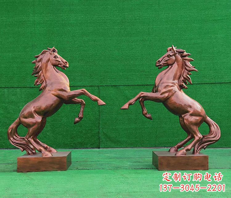 聊城铜雕企业马到成功立马