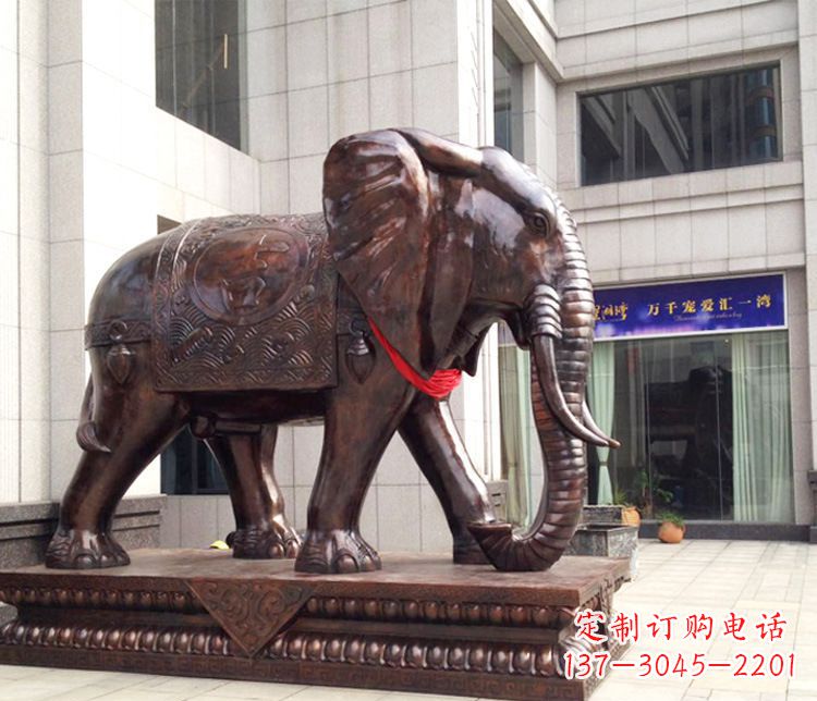 聊城铜雕企业招财大象