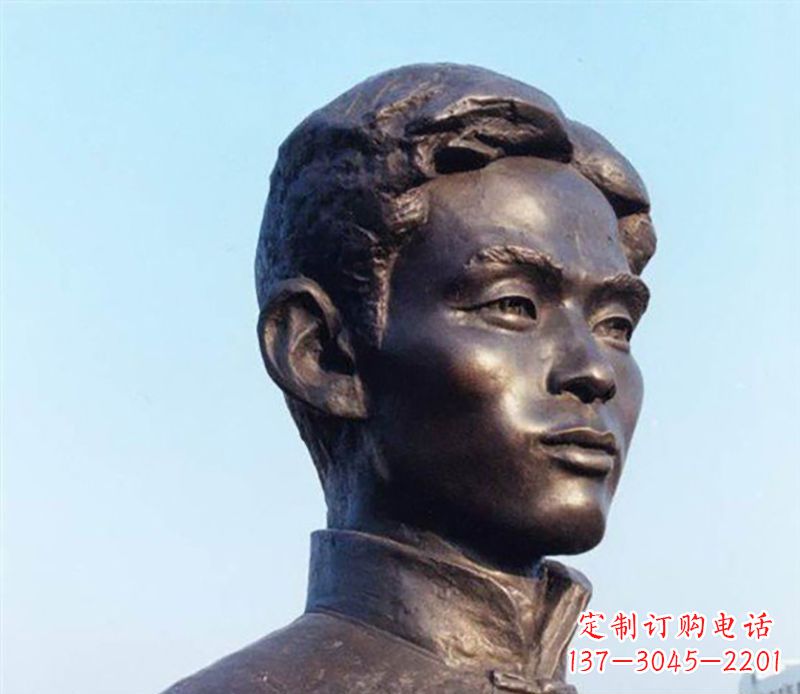 聊城铜雕人物头像