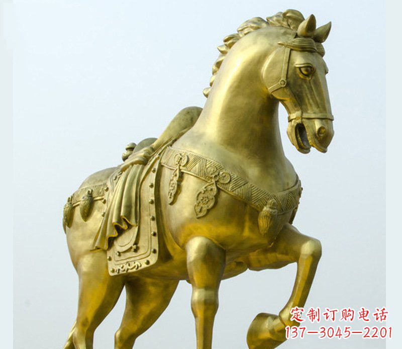 聊城铜雕商场招财动物马雕塑