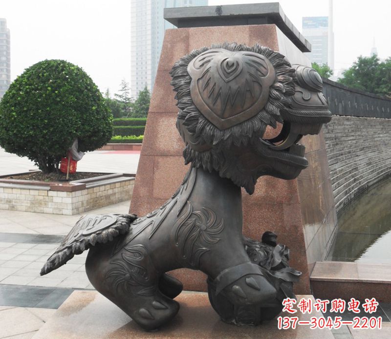 聊城铜雕狮子