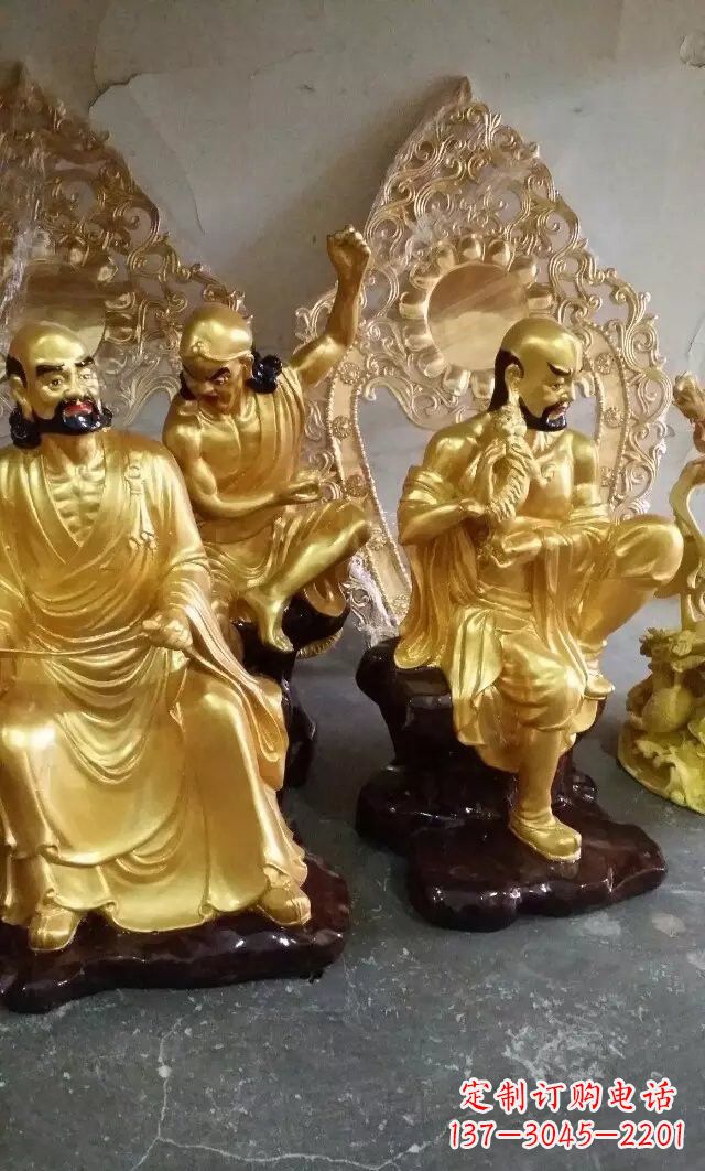 聊城铜雕十八罗汉