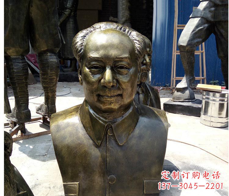 聊城铜雕伟人毛主席胸像