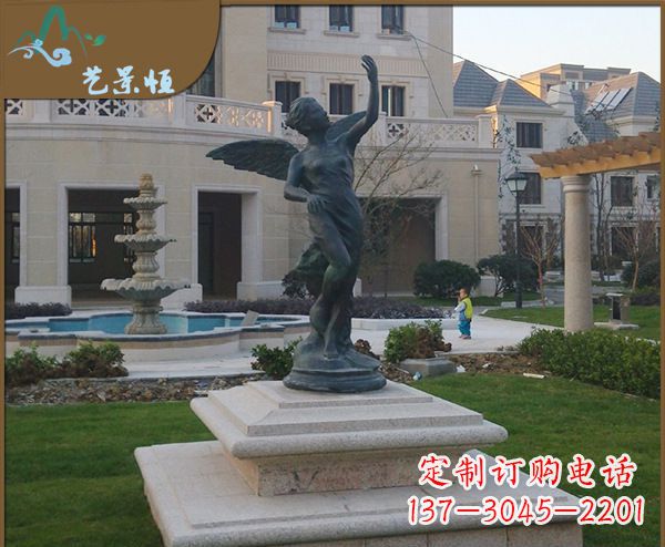 聊城铜雕西方天使人物雕塑1