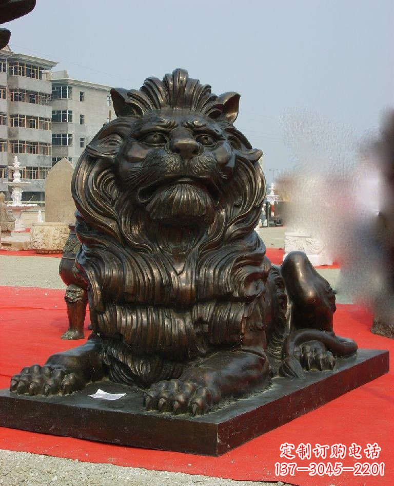 聊城铜雕西洋狮子222
