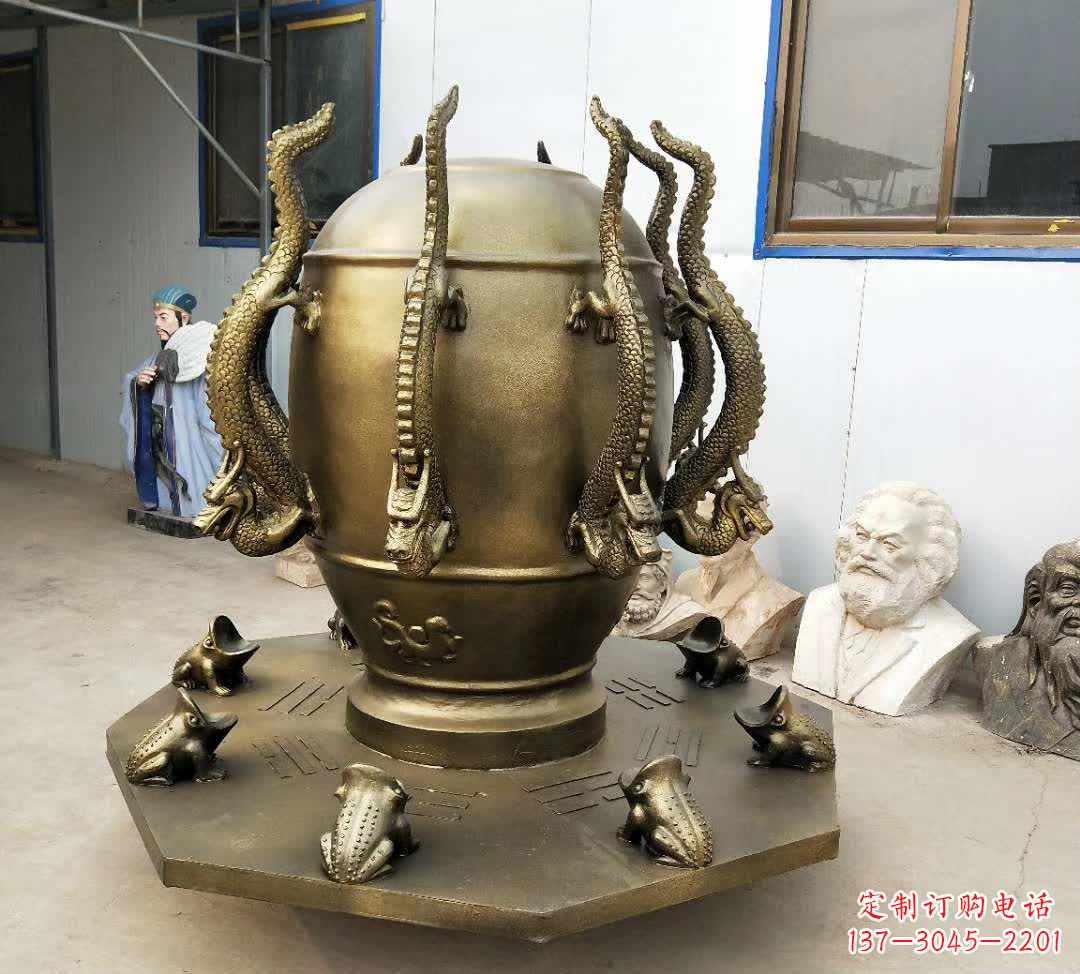 聊城铜雕校园景观地动仪