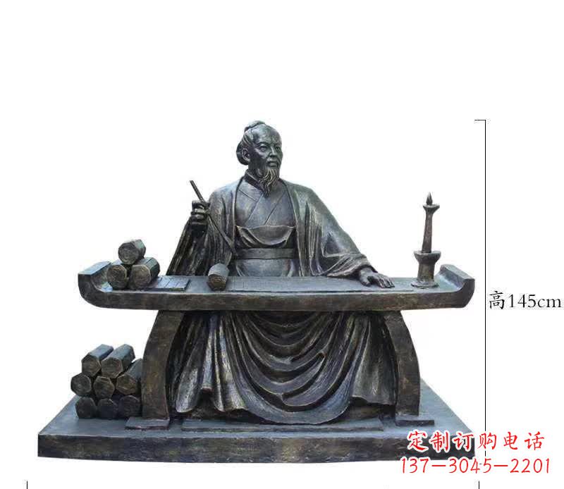 聊城铜雕张仲景人物