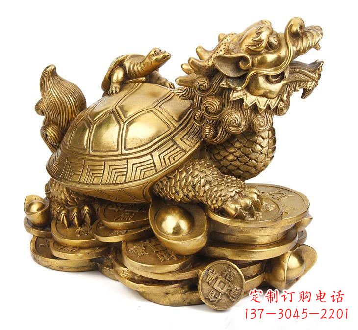 聊城铜雕招财龙龟