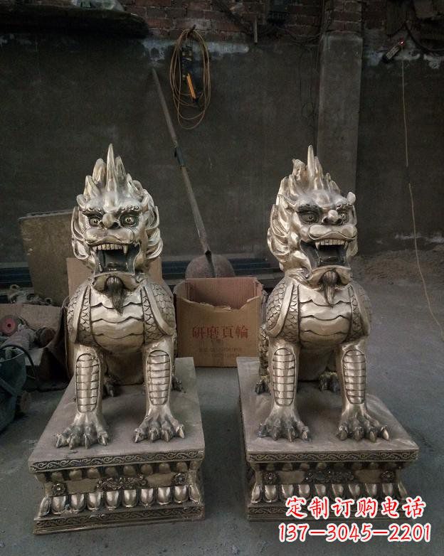 聊城铜雕镇宅麒麟