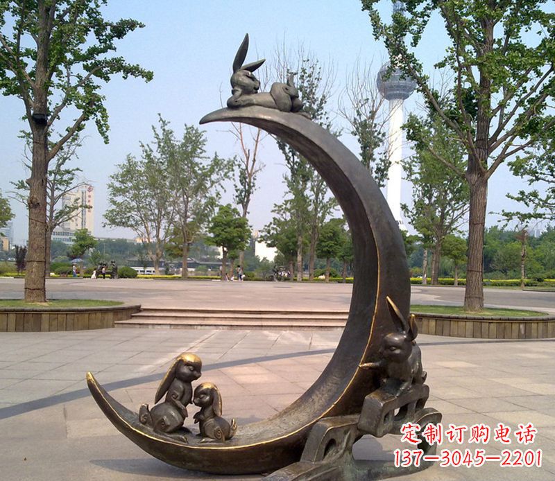 聊城兔子铜雕