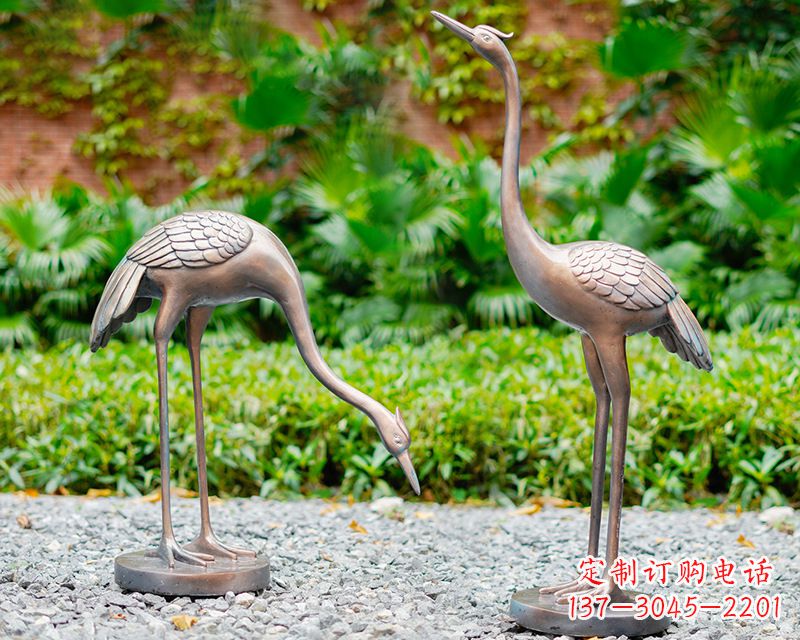 聊城推荐仿真仙鹤动物雕塑