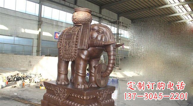 聊城驮宝大象铜雕