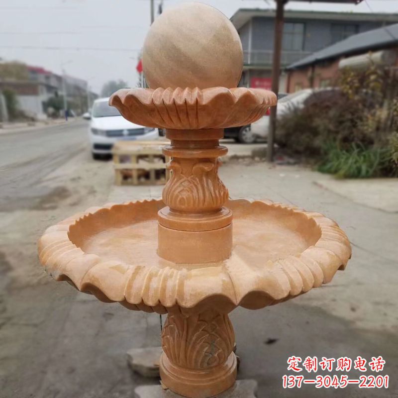 聊城晚霞红风水球