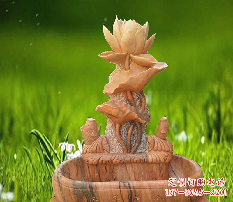 聊城晚霞红景观荷花水池
