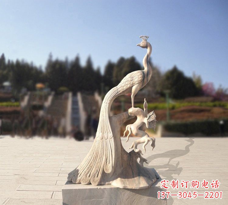 聊城晚霞红孔雀石雕