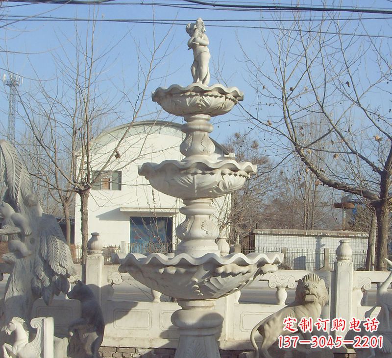 聊城晚霞红石雕风水球图片