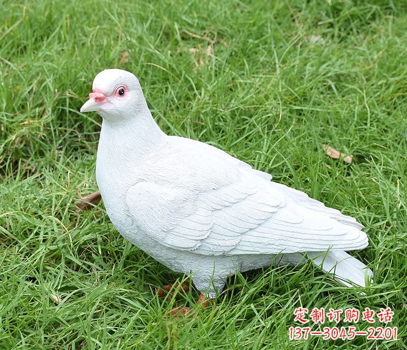 聊城潍坊和平鸽雕塑女孩