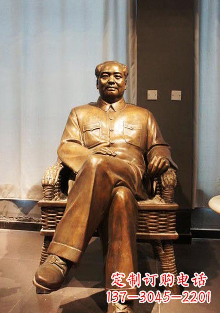 聊城伟大的主席铜雕像
