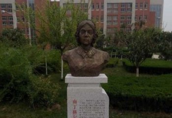 聊城南丁格尔校园名人铜雕：精致细致的雕塑艺术