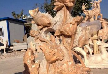 聊城精美而独特的莲花石雕展现家居美学