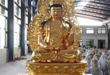聊城手工精雕如来佛塑像