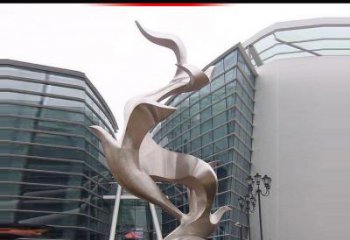 聊城不锈钢雄鹰雕塑，永久定制精美景观