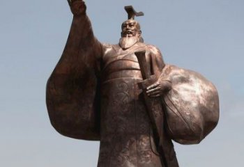 聊城秦始皇铜雕精美塑像，让历史回溯至您身边