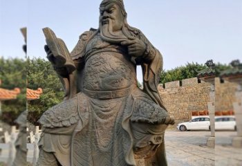 聊城青石关公雕塑，让您的家居更加古典优雅