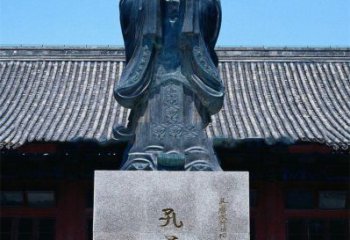 聊城传承古代文化——青铜孔子雕塑