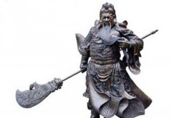 聊城关羽青铜雕塑，传承历史的精神